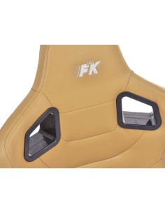 FK sedili sportivi sedili semiguscio auto Set Stoccarda in similpelle beige 2