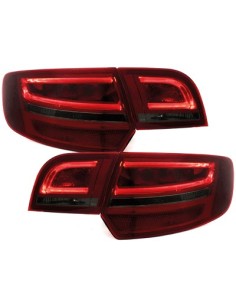 Fanali posteriori a LED per AUDI A3 Sportback 04-08_ rosso-fumo 2