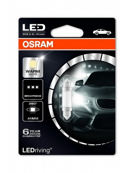 OSRAM LED che guida festone bianco verme 41mm (forma 6411) 4000K (M1)