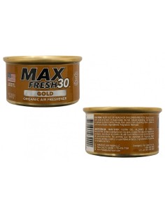 Paradise Air Fresh Organic Deodorante per Auto senza Cappuccio Max Fresh 30 4 lattine d'oro 2