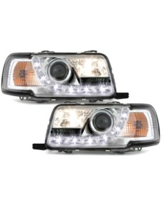Fari LED DRL Chrome per AUDI 80 B4 Limo Avant (91-94)