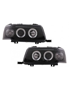 Angel Eyes Fari per Audi 80 B4 (09.91-04.96) Nero