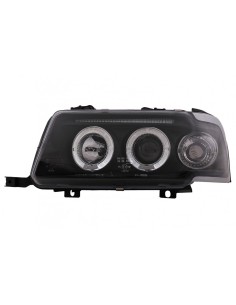 Angel Eyes Fari per Audi 80 B4 (09.91-04.96) Nero 2
