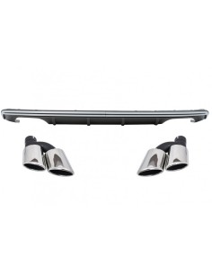 Paraurti posteriore Valance diffusore per Audi A3 8V Hatchback Sportback w/ scarico tubi di coda