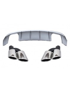 Paraurti posteriore Valance diffusore w/ scarico per Audi A3 8V Facelift (16-19) S-Line