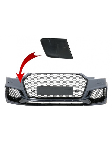 Gancio traino copertura paraurti anteriore per Audi A4 B9 8W Limousine Avant (2016-2018) Quattro