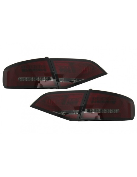 Fanali posteriori a LED per AUDI A4 B8 Berlina Limousine (08-11) - Fumo rosso