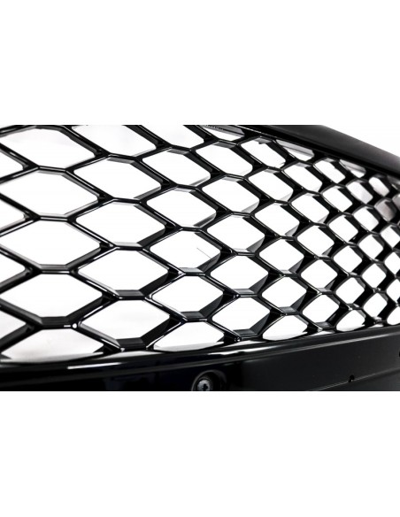 Badgeless anteriore griglia con coperture per lampade fendinebbia e fari a LED diurni per AUDI A4 B8 (08-11)