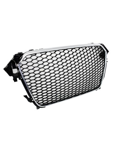 Assemblea centrale griglia w/ paraurti posteriore Valance diffusore d'aria per AUDI A4 B8 Facelift (12-15)