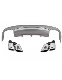 Valance Diffusore Paraurti Posteriore Audi A5 8T 4 porte (12-15) Facelift, Tubi di coda