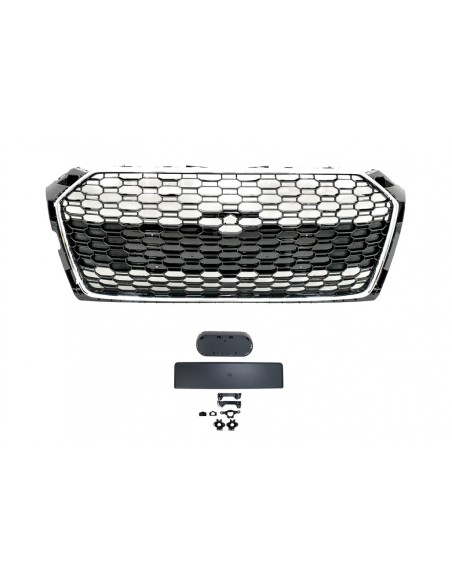 Griglia Anteriore Audi A5 F5 (17-19) RS Design, Nero Cromato
