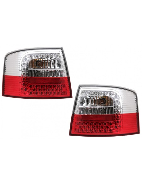 Fanali Posteriori LED Audi A6 4B C5 Avant Station Wagon (12.97-01.05) Rosso/Bianco