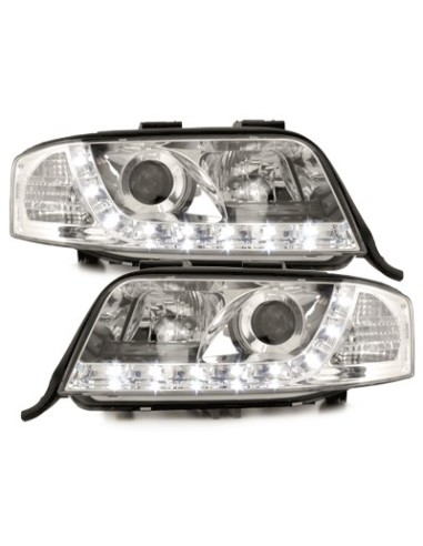 Autolod - Ricambi per auto online|Fari D-LITE AUDI A6 4B 97-01 DRL HID Xenon D2S Chrome