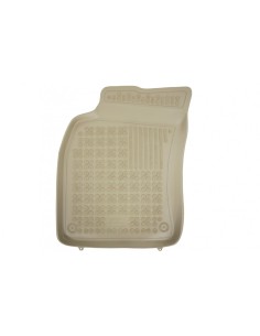 Tappetino gomma beige per Audi A6 C6 4F Berlina Avant (04-08) e A6 C6 Allroad Quattro (06-11) 2