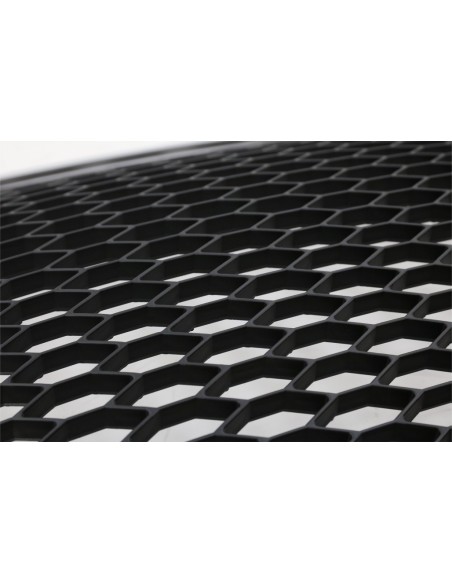 Badgeless griglia anteriore Audi A6 4F C6 (04-11) Honeycomb RS Design bordo argento