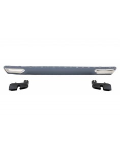 Paraurti posteriore Valance diffusore e scarico per Audi A6 4G (10-14) Facelift W12 Design 2