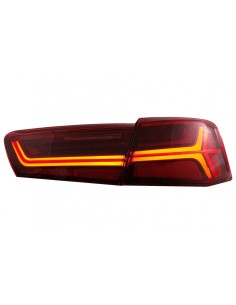 Fanali posteriori Full LED Audi A6 4G C7 Limousine (11-14) chiaro rosso con luci di svolta dinamiche sequenziali 2