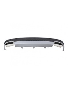 Paraurti posteriore Valance diffusore con scarico per Audi A6 4G Limousine (11-14) Facelift Look
