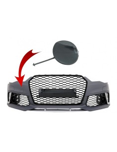 Coperchio gancio traino per paraurti anteriore Audi A6 C7 4G Facelift (11-18) RS6 Design