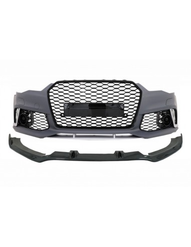 Autolod - Ricambi per auto online|Labbro anteriore spoiler con Add-On per paraurti Audi A6 C7 4G (11-15) RS6