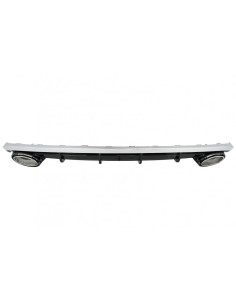 Paraurti posteriore Valance diffusore RS6 Design per A6 4G C7 Facelift (15-18). 2
