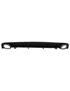 Paraurti posteriore Valance diffusore RS6 Design nero per A6 4G Facelift (15-18).