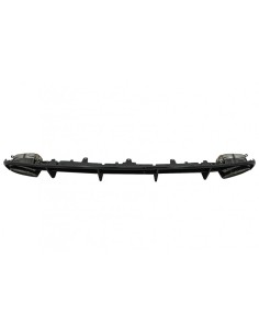 Paraurti posteriore Valance diffusore RS6 Design nero per A6 4G Facelift (15-18). 2