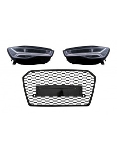 Griglia anteriore con luci dinamiche sequenziali di giro dei fari LED per la progettazione della matrice di Audi A6.
