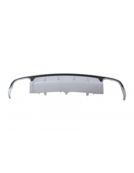 Paraurti posteriore Valance diffusore con scarico e griglia per Audi A6 4G Facelift (15-18) Limousine Avant RS6 Design.