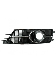 Paraurti inferiore griglia copre griglie laterali per AUDI A6 C7 4G Facelift (15-18) Piano Black & Chrome. 2