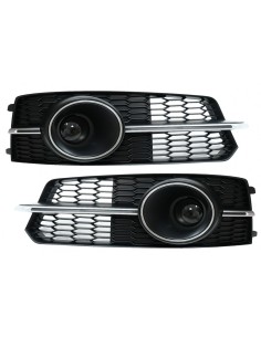 Paraurti inferiore griglia ACC copre griglie laterali per Audi A6 C7 4G S Line Facelift (15-18) Chrome Edition.