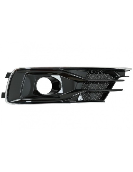 Paraurti inferiore griglie laterali copre per AUDI A6 C7 4G Facelift (15-18) Black Edition.