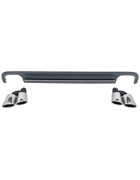 Paraurti posteriore Valance diffusore con scarico suggerimenti S7 Facelift Design per Audi A7 4G (10-14).