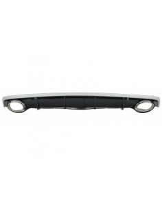 Paraurti posteriore Valance diffusore w/ scarico suggerimenti per Audi A7 4G Facelift (15-18) RS7 2