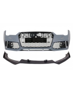 Carbonio reale del labbro del paraurti anteriore w/Add-On dello spoiler per la progettazione di Audi A7 4G Facelift (15-18) RS7