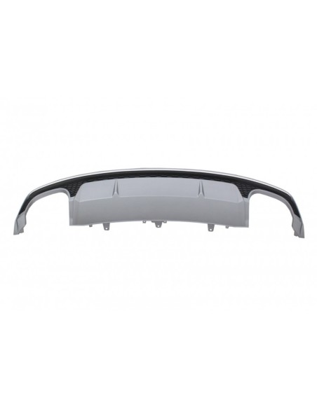 Paraurti Valance diffusore d'aria w/ scarico e griglia anteriore per Audi A7 4G Facelift (15-17) S7 Design