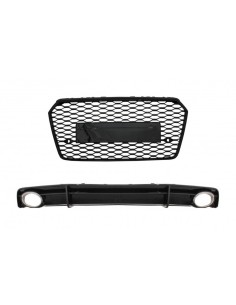 Griglia anteriore w/ paraurti posteriore Valance diffusore e per Audi A7 4G Facelift (15-17) RS7 Design