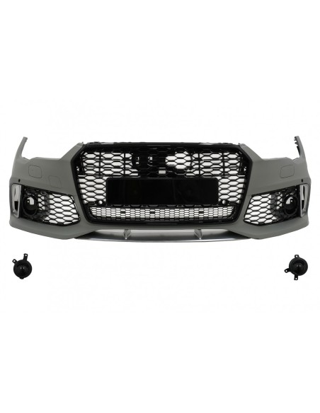 Paraurti anteriore w/ griglia centrale per Audi A7 4G Facelift (15-18) RS7 Design