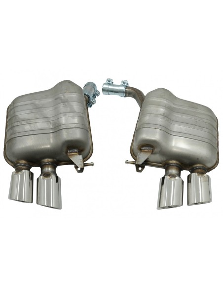 Completo sistema di scarico w/ Twin per Audi Q5 8R (11.08-16) Chrome