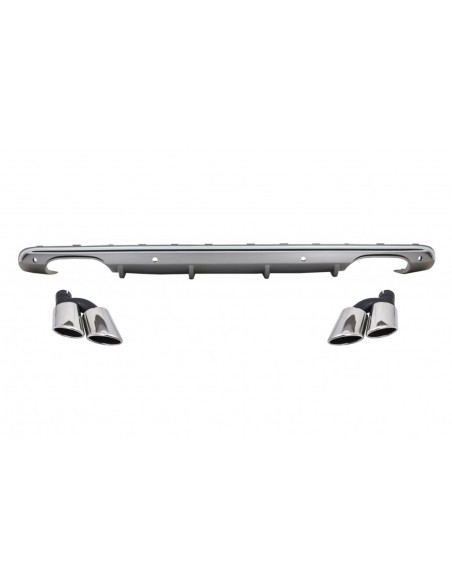 Il doppio scarico w/scarico del diffusore posteriore capovolgeAudi Q5 8R (09-16) paraurti