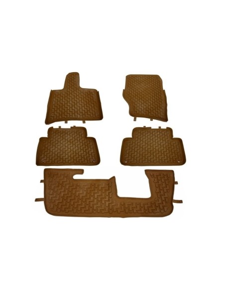 Tappetini Gomma Audi Q7 4L (06-15) 5-7 Posti Sabbia