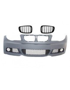 Paraurti anteriore per BMW 1 Serie E81 E82 E87 E88 (09-up) M-tech M-Technik Design e griglie centrali per reni M