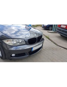 Paraurti anteriore per BMW 1 Serie E81 E82 E87 E88 (09-up) M-tech M-Technik Design e griglie centrali per reni M 2