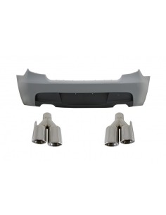 Paraurti posteriore w/ scarico Quad per BMW Serie 1 E81 E87 Hatchback (04-11)