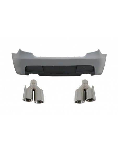Paraurti posteriore w/ scarico Quad per BMW Serie 1 E81 E87 Hatchback (04-11)