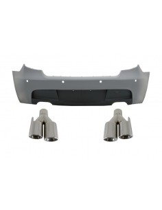 Paraurti posteriore w/ scarico Quad per BMW Serie 1 E81 E87 Hatchback (04-11)