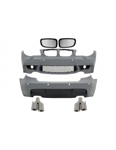 Kit per BMW 1 Serie E81 E87 Hatchback (04-11) M Sport Design w/ scarico cromo