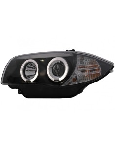 Angelo occhi fari per BMW 1 Serie E81 E82 E87 E88 (04-11) Nero 2