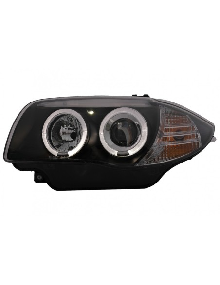 Angelo occhi fari per BMW 1 Serie E81 E82 E87 E88 (04-11) Nero