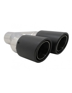 Universale scarico Muffler Tip fibra di carbonio finitura opaca lato sinistro